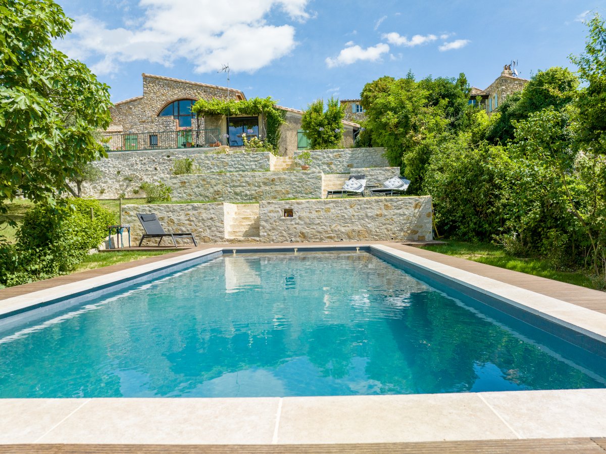 Photographie immobilière de piscine 