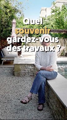 Interview du client présentant le jardin terminé